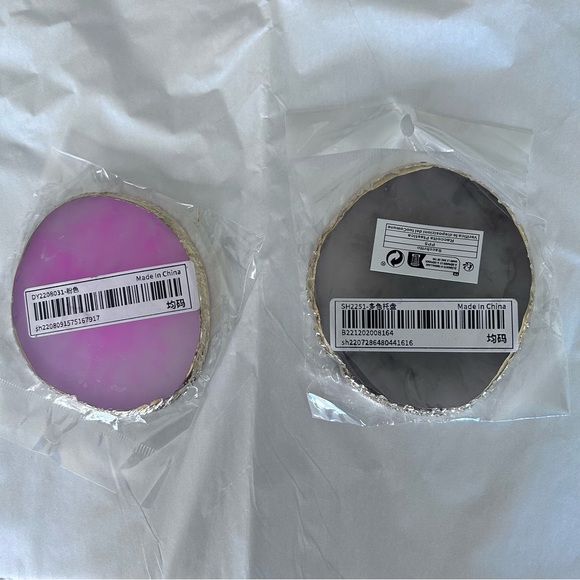 Sliced agate style coasters (set of 2) - Picture 4 of 4